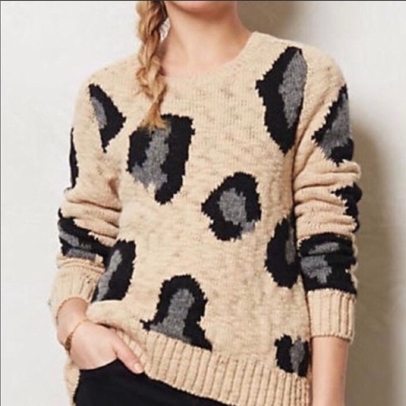 Sleeping On Snow leopard sweater size M - Picture 2 of 9